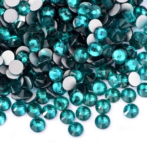 Strass en verre à dos plat Oleeya Crystal AB colorés non thermocollants, diamants pour ongles, pour décorations DIY SS3-SS50 - Product Image 2