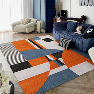 พรมปูพื้นลายเรขาคณิตสมัยใหม่ รูปทรงสี่เหลี่ยมผืนผ้า ทำจากเส้นใยโพลีเอสเตอร์ สำหรับห้องนั่งเล่น ใช้ในบ้าน - Product Image 5