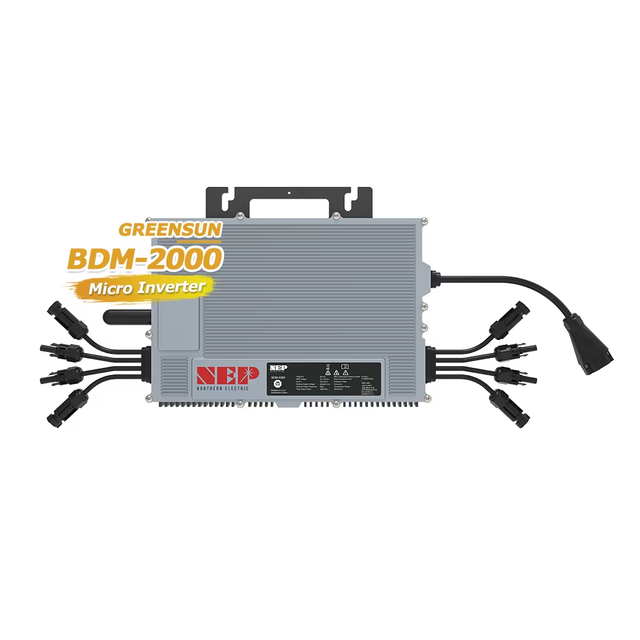 Hot Selling IP67 2000W 13.3/6.95A 120/230V 4 MPPT WiFi CE/ROHS Quad Grid Tie Micro Inverter for Home Use