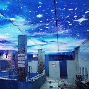 Panneau de plafond en pvc artistique décoratif d'intérieur de hall de restaurant ZHIHAI - Product Image 5