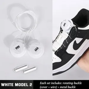 Shoelaces New Automatic Shoelaces Without Ties Easy Fit Swivel Buckle Elastic Laces Sneakers Shoelaces Lazy No Tie Shoe Laces