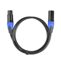 Cable de audio XLR equilibrado de 5 colores al por mayor para estudio de grabación, consola de mezclas, identificación multipista, pedido a granel, MOQ flexible