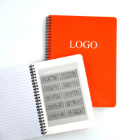 Carnets de notes et agendas spirales personnalisables pour l'école et le bureau, avec logo imprimé, toucher doux, couleurs variées, écologiques
