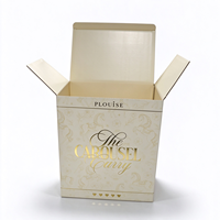 Boîte en carton ondulé épais personnalisée avec impression couleur, insert en feuille d'or, boîte à rabat pour emballage cadeau et expédition de produits cosmétiques