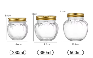ขวดแก้วใส่อาหาร ขนาด 280-480 มล. สำหรับใส่ มะเขือเทศ <span class=keywords><strong>สต</strong></span>รอว์เบอร์รี ส้ม องุ่น - ขวดใส่โยเกิร์ต - Product Image 4
