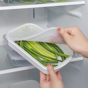 Food <b>Storage</b> <b>Containers</b> 350Ml 800Ml 1600Ml With Lid Rectangle Solid Color Food Grade Refrigerator Safe - Product Image 3