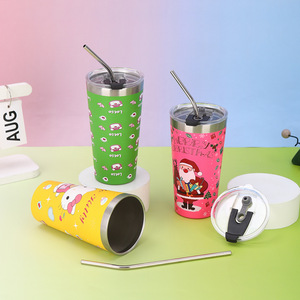 Vaso Ecológico de Acero Inoxidable de 16 oz para Niños, Diseño de Animales Adorables, Aislado al Vacío, a Prueba de Fugas, Regalo para Fiestas - Product Image 3