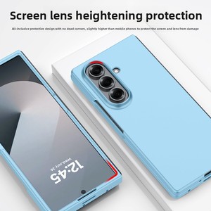 Ultra-<strong>Thin</strong> Luxury Protective Cover for Samsung ZFold7 Foldable Matte Skin Feel Oil Spray Leather <strong>Case</strong> with Shockproof Feature - Product Image 3