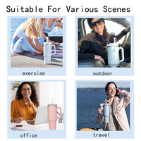 Offres Spéciales 30oz/40oz couvercle de paille en silicone bouchon de déversement ensemble accessoires de barre avec gobelet complété avec des embouts anti-déversement