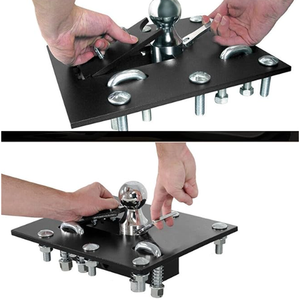 AMBITION New Easy Operation Pliable Iron Gooseneck Hitch Ball Mount for 2-5/16-Inch Parts for Trailer Fifth Wheel Hitch - Product Image 2