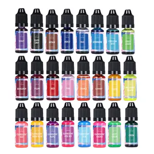 Kerzen farbstoff 24 Farben Flüssiger Farbstoff auf Öl basis Ungiftige T-Shirts Paint Candle Liquid Dye Tie Art Party Set DIY Geschenk