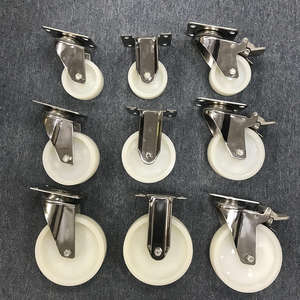 <span class=keywords><strong>6</strong></span> 8 10 Zoll festes drehbares pneumatisches luftgefülltes Gummi-Lenkrad mit Seiten bremse für Gorilla wagen Handwagen Schubkarre - Product Image 3