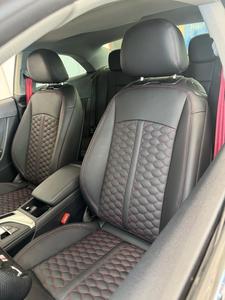 Fundas de Asientos Deportivos de Cuero para <span class=keywords><strong>Audi</strong></span> <span class=keywords><strong>A3</strong></span> S3 RS3 A4 S4 RS4 Avant Allroad <span class=keywords><strong>Sportback</strong></span> 8P 8V 8Y B6 B7 B8 B9 - Product Image 1