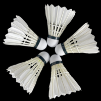 Lingshang LS500 Badminton Léger Professionnel Écologique Plumes d'oie Épaisses pour l'entraînement, Manche en Plumes, OEM Accepté