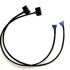 Faisceau de câbles Lvds 10 20 40 broches 0.5mm pas 28 36 40 AWG câble Lvds pour le contrôle industriel