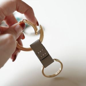 PU <b>Key</b> <b>Ring</b> Connector Strap, PU Leather Keychain Loop, <b>Bag</b> Accessories Metal Spring O <b>Ring</b> <b>Key</b> Chain Clip for Handbag Charms - Product Image 2