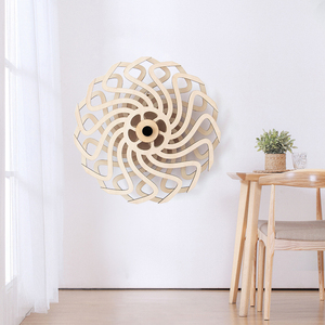 Décoration murale unique 3D personnalisée Sculpture cinétique en bois découpée au laser Mécanisme pour l'<span class=keywords><strong>art</strong></span> de la filature fait à la main - Product Image 3