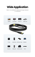 Cable de Extensión USB 3.0 TPE Macho a Macho para Disco Duro, TV Box, Cámara e Impresora con 12 Meses de Garantía