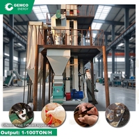 Nouvelle ligne de production d'aliments pour animaux à haute efficacité/performance, avec un fonctionnement durable et économe en énergie, fiabilité testée SGS