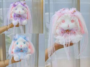 ตุ๊กตากระต่ายสไตล์โลลิต้า งานฝีมือประณีต น่ารัก สีชมพู ของเล่นตุ๊กตาสำหรับเด็กผู้หญิง ของขวัญวันเกิด วันวาเลนไทน์ ขายส่ง - Product Image 4