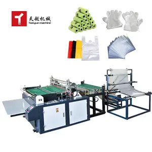 Tianyue 300 Pcs/Min High Speed Plastic Bags Machine Making Automatic Set Of Machines For Producing Plastic Bags Of All Kinds