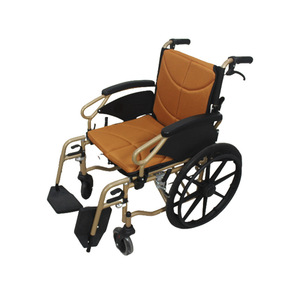 Fauteuil roulant manuel en alliage d'aluminium léger et pliable 81 cm pour personnes âgées et handicapées - Product Image 1
