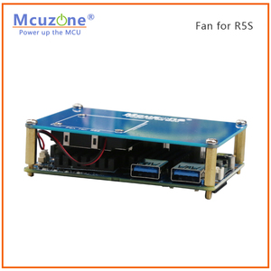 Ventilateur pour R5S,R6S,R6C,3507, ventilateur turbo avec 2 radiateurs, même taille que NanoPi R5S PCBA,RK3568 Debian Ubuntu openwrt - Product Image 3