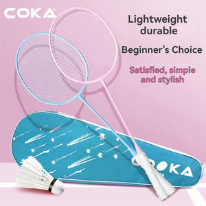 Raqueta de Bádminton de Aleación de Acero con Punto Dulce Ampliado, Agarre Antideslizante y Absorbente de Impactos, Ultraligera y Duradera <span class=keywords><strong>para</strong></span> <span class=keywords><strong>Principiantes</strong></span> - Product Image 3