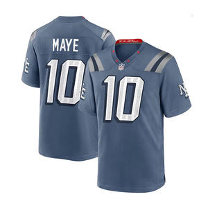 批发男式女式新英格兰对手队球衣定制美式橄榄球衬衫 0 Gonzalez 10 Maye 成人加大码短裤 - Product Image 5