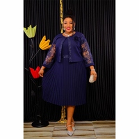 Tenue Formelle Grande Taille Turque – Costume Élégant Africain pour Femme – Idéal pour l'Église