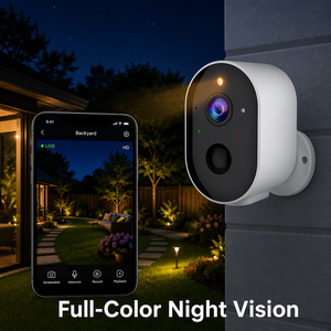 Caméra de sécurité intérieure sans fil WIFI à vision nocturne couleur 3MP grand angle avec batterie intégrée de 5200 mAh et stockage dans le cloud - Product Image 4