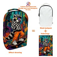Sac à dos souple multi-usages personnalisé avec personnage de dessin animé, sac à dos de voyage quotidien pour homme, sac pour ordinateur portable, sac à dos de sport décontracté pour garçon