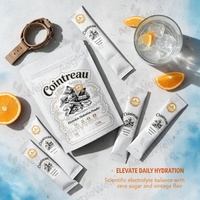 Aeglwell Poudre d'électrolytes saveur liqueur d'orange style Cointreau, 30 bâtonnets, boisson instantanée non alcoolisée pour l'hydratation, OEM ODM