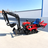 Traktor Mini Crawler 25HP 35HP Mini Pertanian Kebun dengan Mini Tracks Crawler Drive Traktor diesel Harga Diskon