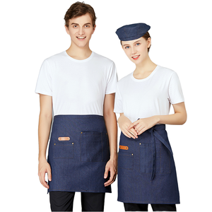 Customized Cotton Sleeveless Chef Apron Waiter Restaurant <b>Kitchen</b> Hotel Catering Hospitality Custom Logo Wholesale OEM - Product Image 2