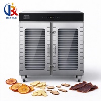 Déshydrateur alimentaire commercial à double porte en acier inoxydable grande capacité pour fruits, légumes, viande séchée, machine de séchage à commande numérique