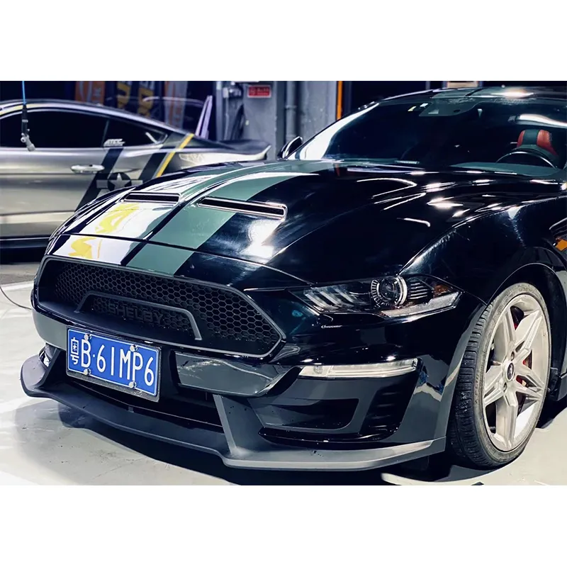 Capot en fibre de carbone de capot de style GT de moteur de haute qualité OEM pour Ford Mustang 2018 - 2020