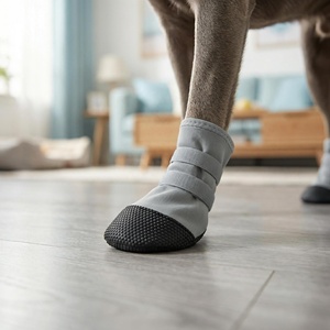 Botas <span class=keywords><strong>de</strong></span> Lluvia para Perros al por Mayor con Suela Suave, Transpirables e Impermeables, Hechas <span class=keywords><strong>de</strong></span> Tela - Product Image 6