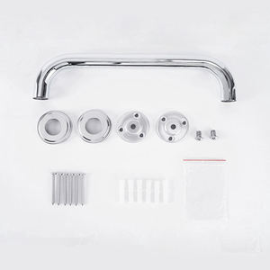 バスルームスチールシャワー安全ハンドレールサポートシャワーハンディキャップレールステンレススチールグラブバー - Product Image 3