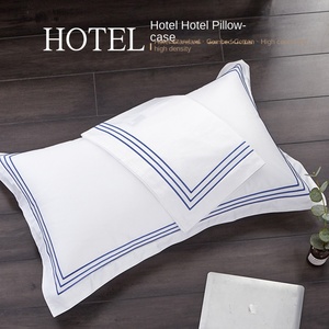 Trung Quốc Nhà máy nóng bán OEM 100% bông thêu khách sạn Duvet cover phẳng bedsheet Set bedding Set - Product Image 5