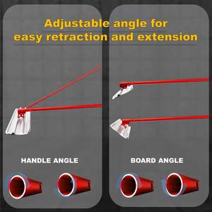 Espátula para Concreto DB Bull Float, 48'' x 8'', Aleación de Magnesio y Aluminio, Roja, con 4 Asas, Modelo D0100HABUPY - Product Image 4