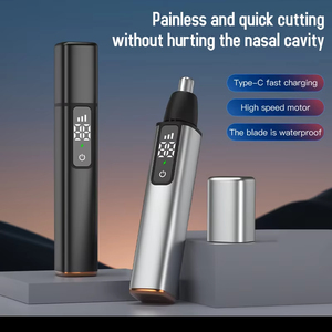 Kit de tondeuse à poils de nez portable en gros, produit moderne de soin et d'entretien domestique avec accessoire intelligent à chargement USB - Product Image 5