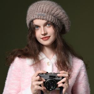 GOLOVEJOY DMZ103 Otoño e Invierno <span class=keywords><strong>2022</strong></span> nuevo 50% boina de lana pura sombrero de punto universitario femenino boina de lana <span class=keywords><strong>para</strong></span> <span class=keywords><strong>mujer</strong></span> - Product Image 1