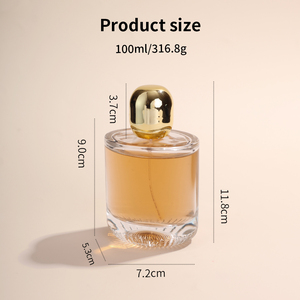 Eric mỹ phẩm phun áp lực rõ ràng hình bầu dục Chai Nước Hoa Thủy Tinh Độc Đáo tùy chỉnh 100ml chai nước hoa chai nước hoa - Product Image 2
