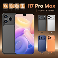Versión Global I17 Pro Max 5G, Funda para Teléfono Inteligente, Deca Core HD LTE 5G, Teléfono Inteligente de 16GB+1TB, Desbloqueado, Doble SIM, Teléfonos Móviles