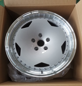 Yq จานล้อปลอมแปลงแบบคลาสสิก17 <span class=keywords><strong>18</strong></span> 19 20นิ้ว5หลุมจานลึกขอบอะลูมิเนียมขัดเงาสีเงินสำหรับ W124 <span class=keywords><strong>W123</strong></span> W122 E60 E39 E46 - Product Image 4