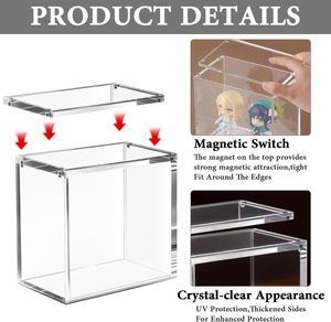Boîte de rangement en acrylique à couvercle magnétique anti-décoloration au prix de gros pour <span class=keywords><strong>pokemon</strong></span> Shining Fates <span class=keywords><strong>Booster</strong></span> ETB Card Box - Product Image 6