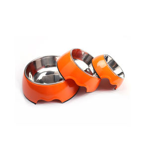 Çok renkli sağlam 100% A5 melamin köpek kase paslanmaz çelik kaymaz hayvan mama kasesi - Product Image 3