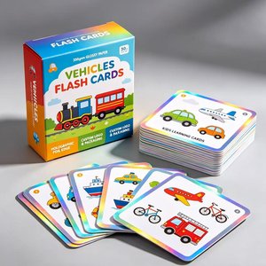 Cartes Flash sur les Animaux Marins, Coins Arrondis, Carton, Jouet Éducatif pour Enfants de 2 à 4 Ans, Emballage Personnalisé, Impression Holographique - Product Image 6