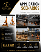 Support et élévateur hydraulique réglable pour bobines de câbles à charge lourde, capacité 5 tonnes, rotation à 360°, garantie 2 ans
